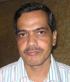Orissa State Chess Association secretary <b>Smruti Ranjan Das</b> in Bhubaneswar on <b>July 29, 2009.