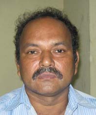 Orissa footballer <b>Biranchi Narayan Mohanty </b>in Bhubaneswar on <b>July 30, 2009.