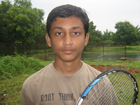Orissa tennis player <b>Kiran Kumar Nayak</b> in Bhubaneswar on <b>August 14, 2009