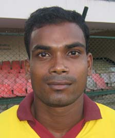 Orissa athlete <b>Prafulla Pradhan</b> in Bhubaneswar on <b>August 16, 2009.