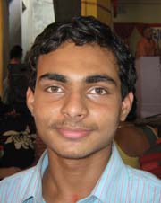 Orissa chess player <b>Sumit Kumar Banarjee</b> in Puri on <b>June 21, 2009.