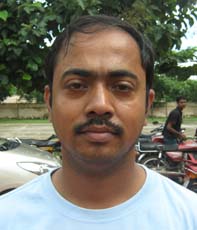 Orissa Table tennis player <b>Sujit Ray</b> in Bhubaneswar on <b>October 3, 2009</b>